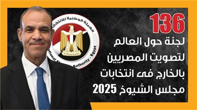 136 لجنة حول العالم لتصويت المصريين بالخارج فى انتخابات مجلس الشيوخ 2025 (إنفوجراف)