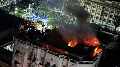 إخماد حريق أعلى أحد مباني نادي بلدية المحلة دون إصابات