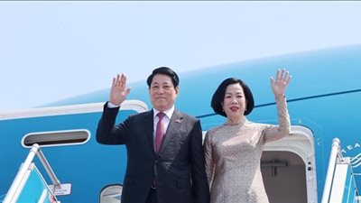 رئيس فيتنام يصل مصر للقاء السيسي ومدبولي