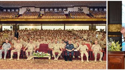 وزير الدفاع يلتقي عددًا من مقاتلي الجيش الثاني الميداني وكلية الضباط الاحتياط ومعهد ضباط الصف المعلمين