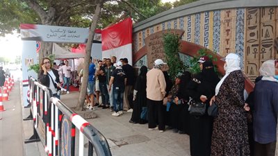 طوابير ممتدة أمام لجان انتخابات مجلس الشيوخ بالإسكندرية (صور)