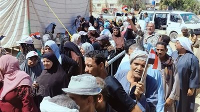 استمرار توافد المواطنين على لجان انتخابات الشيوخ بالوادي الجديد (صور) 