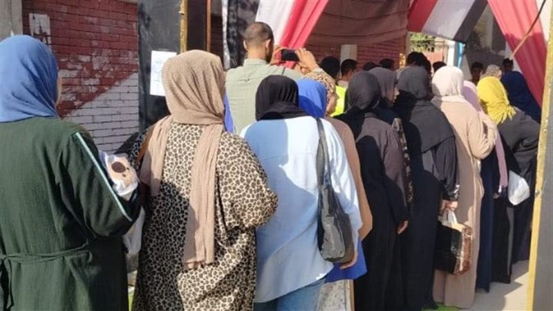 إقبال نسائى على لجان