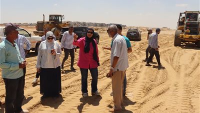 رئيس جهاز الشيخ زايد تتفقد المشروعات الجارية بتوسعات المدينة ومحطة الصرف الرئيسية