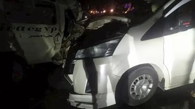 حادث مفجع على طريق الكريمات، مصرع وإصابة العشرات في تصادم أتوبيس وسيارتي نقل