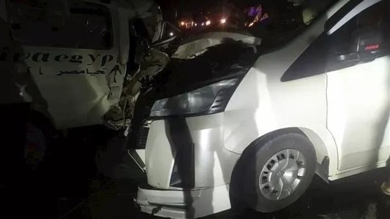 حادث تصادم سيارتين