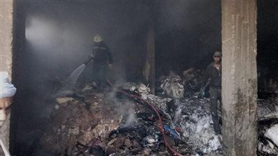 إصابة شخص في حريق بقنا