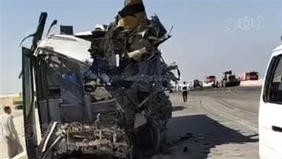 ارتفاع أعداد ضحايا حادث تصادم الصحراوي الشرقي إلى 9 متوفين و44 مصابًا