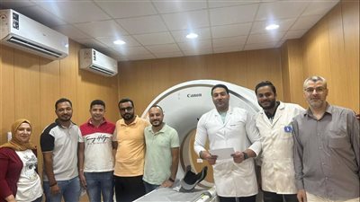 تزويد مستشفى بهتيم المركزي بجهاز أشعة مقطعية واستقبال أولى الحالات