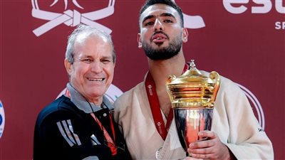 محمد بدران يحصل على الميدالية الذهبية باليوم الأول للبطولة العربية للأندية للجودو بالإسكندرية (صور)
