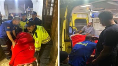 أمن القاهرة ينقل مسنة للمستشفى بحدائق القبة