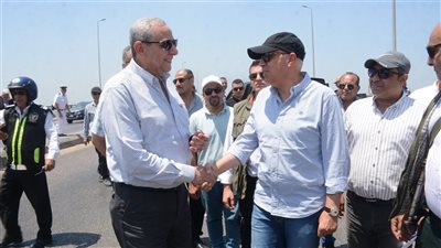محافظ الغربية ووزير الري يتفقدان مجرى نهر النيل فرع رشيد بكفر الزيات