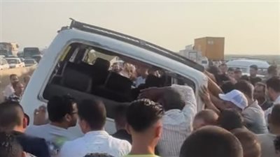 بالأسماء، إصابة 6 أشخاص في انقلاب ميكروباص بالطريق الصحراوي بالإسكندرية