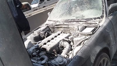 الصور الأولى لحريق نشب بسيارة ملاكي في نفق السلام (صور)