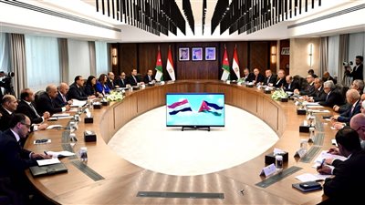رئيسا وزراء مصر والأردن يترأسان أعمال الدورة الـ 33 للجنة العليا المشتركة