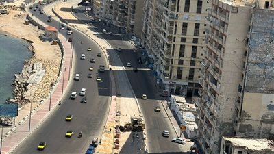 غلق جزئي لطريق كورنيش البحر بالإسكندرية لمدة 12 يوما