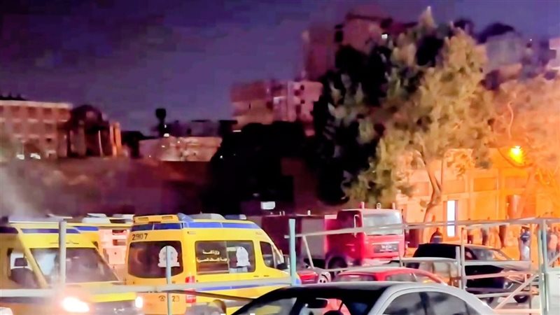 حريق مستشفى حلوان،