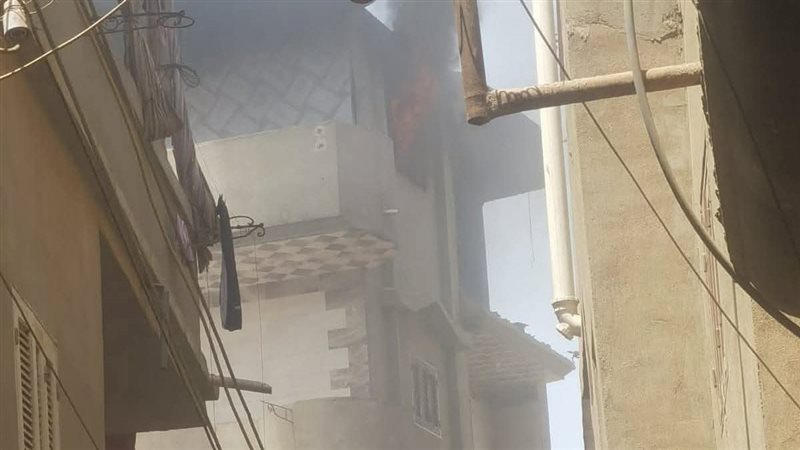 حريق بالدور الرابع