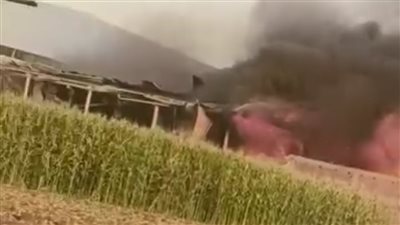 حريق يلتهم مخزن بطاطين في منطقة الحادثة بالقليوبية