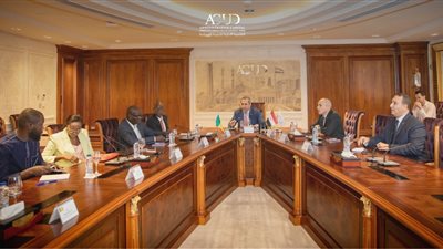 سفير السنغال يبحث نقل مقر السفارة للعاصمة الإدارية خلال لقائه خالد عباس