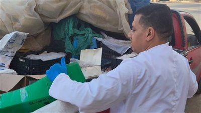 ضبط أغذية فاسدة في حملات موسعة بمدينة الخارجة في الوادي الجديد 