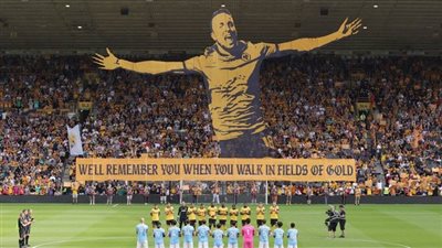 جماهير وولفرهامبتون تكرم الراحل جوتا بدخلة مبهرة أمام مانشستر سيتي (فيديو)