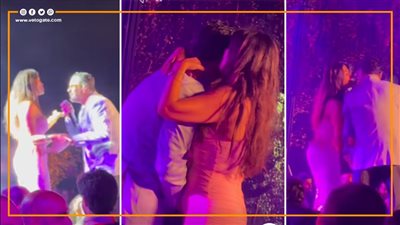 مفيش فايدة، راغب علامة يحتضن معجبة ويرقص معها بطريقة مثيرة بحفله في لبنان (فيديو)