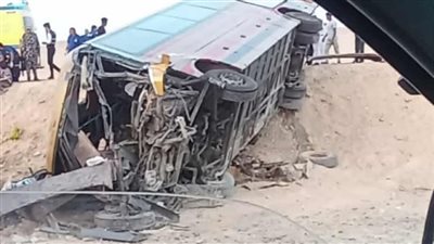 بالأسماء، إصابة 31 شخصا في انقلاب أتوبيس نقل عام بالوادي الجديد 