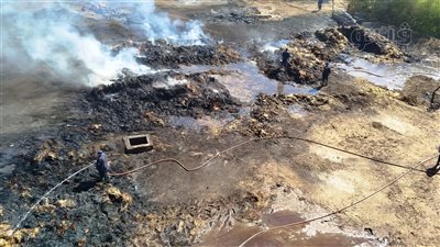 أقوال شاهد عيان في حريق مطعم شهير بالتجمع 