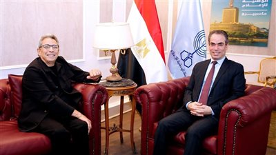 زيارة خاصة للإعلامي محمود سعد في ماسبيرو