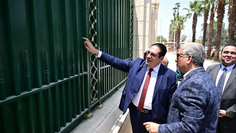 ترميم سور جامعة القاهرة