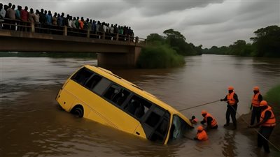 مصرع 27 شخصا إثر سقوط حافلة في نهر أويمي وسط بنين بفرنسا