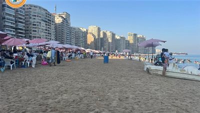 إقبال ضعيف من الزائرين على شواطئ الإسكندرية 