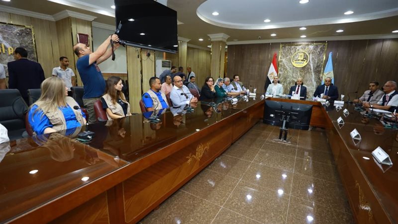 وفد منظمة الفاو بكفرالشيخ،