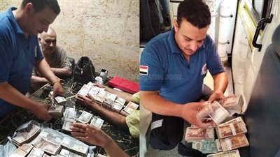 مسعف وسائق يعثران على 1.5 مليون جنيه ويسلمانها لأصحابها ببني سويف