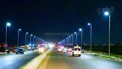 تشغيل 287 كشافًا بالطاقة الشمسية بطريق غرب بورسعيد (صور) 