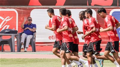 بحضور الخطيب، لقطات من مران الأهلي اليوم استعدادا لمواجهة غزل المحلة