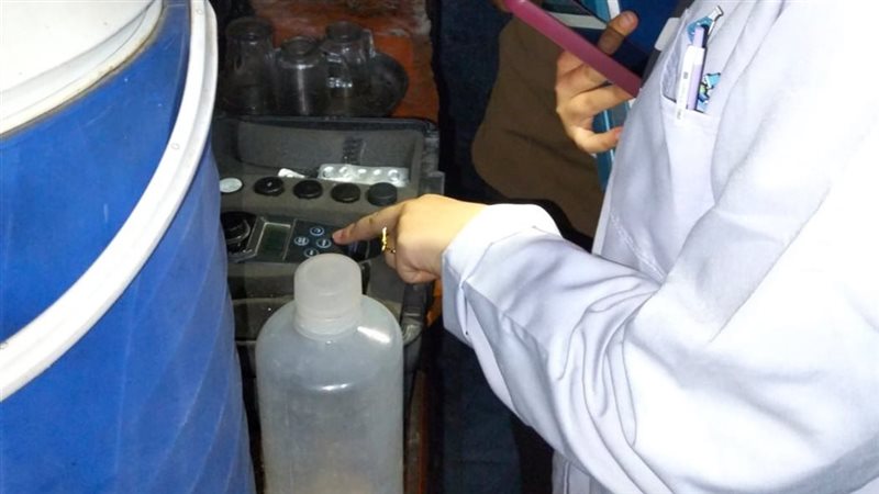 فحص مياه الشرب 