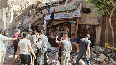 انهيار عقار قديم بمصر القديمة وإخلاء 5 منازل مجاورة احترازيا
