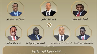 وزير الخارجية يجري اتصالات مع عدد من نظرائه في الدول الأفريقية لتعزيز التعاون 