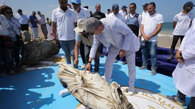 بعد ربع قرن، انتشال 3 قطع أثرية جديدة من أعماق البحر المتوسط بأبو قير 