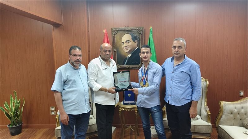 تكريم بطل الدقهلية،