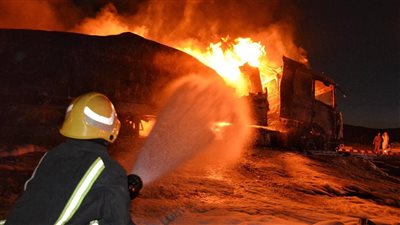 حريق هائل بمحطة وقود في العاصمة السورية دمشق (فيديو) 