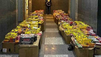 الداخلية تضبط تاجر ألعاب نارية بحوزته أكثر من مليون قطعة بالمطرية 