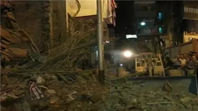 كانت نايمة، انتشال جثة طفلة من أسفل أنقاض عقار سمنود المنهار