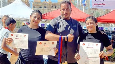 ذهبية وفضيتان لأبطال الدقهلية ببطولة الجمهورية للمصارعة الشاطئية بدمياط الجديدة 