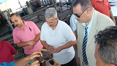 وكيل تموين دمياط يتفقد سير العمل بمحطات تعبئة الغاز