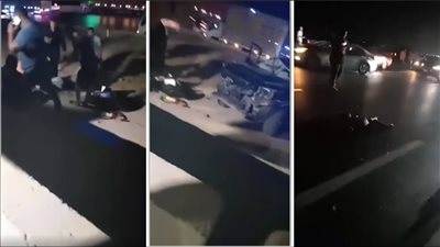 التفاصيل الكاملة لإصابة وزير الكهرباء وزوجته وطاقم حراسته في حادث سير (صور)