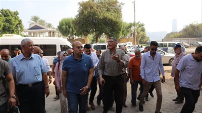 محافظ الجيزة يتفقد محطة الصرف الصحي الرئيسية في منيل شيحة 