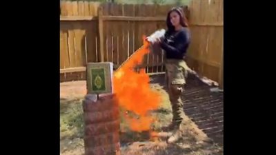 حرقت القرآن وأعلنت الحرب على الإسلام، مرشحة الكونجرس المتطرفة فالنتينا جوميز تثير غضب العالم (فيديو)